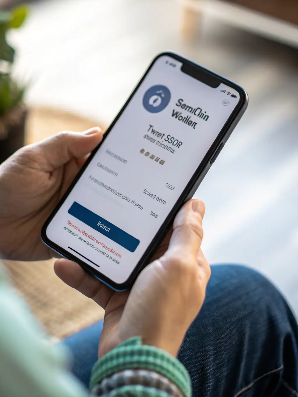 A graphic illustrating the secure features of a business banking app, such as multi-factor authentication and encryption, protecting sensitive financial data.