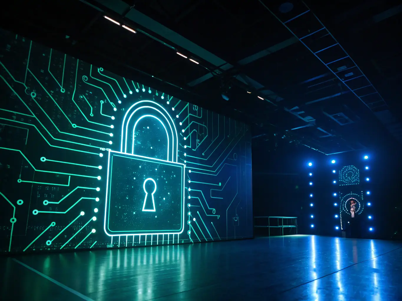 A security graphic showing encrypted data flowing between a smartphone and a bank server, emphasizing the secure and reliable nature of mobile banking transactions.