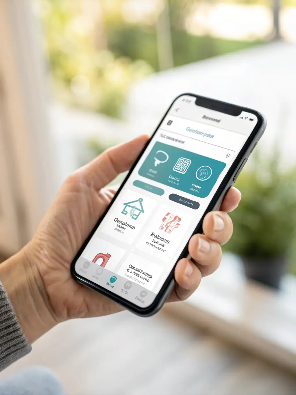 A smartphone displaying the Mercury app interface, showing a dashboard with real-time financial data and transaction options, used in the Featured Business Banking Apps section.